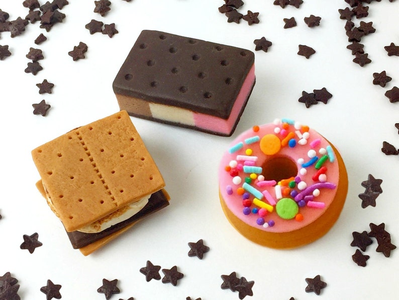 Candy S'MORES, DONUT and NEOPOLITAN_ICE_CREAM Foodie marzipan treats make delicious gifts image 1