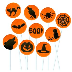 Halloween Candy Lollipops Spooky Halloween Silhouette Party Favors Witches, Spiders, Bats and more image 3