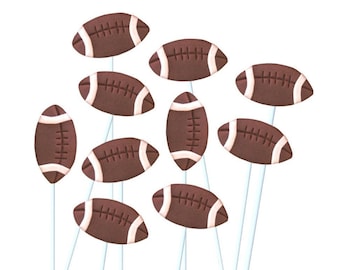Football Party Candy Lollipops - Great Sports and Football Birthday Party Favor! - Marzipan Treats!