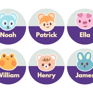 12 School Supply Labels - Waterproof and Dishwasher Safe - Personalized Name Labels - Labels for School Supplies - Name Stickers