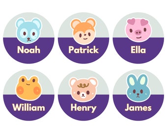 12 School Supply Labels - Waterproof and Dishwasher Safe - Personalized Name Labels - Labels for School Supplies - Name Stickers