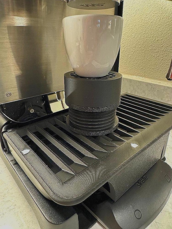 YOLOYO Espresso Support Rehausseur De Tasse à Expresso En Acier Inoxydable De Qualité Supérieure Pour Machines à Expresso, Hauteur 40 Mm