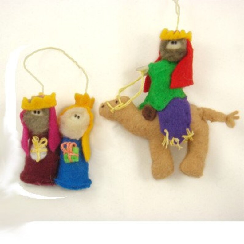 Nativity Ornaments PDF Pattern Baby Jesus, Mary, Joseph, Shepherd, Wisemen image 3