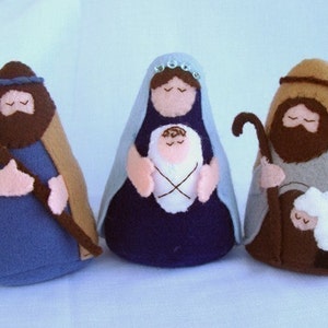 NATIVITY PDF Doll Pattern Joseph, Mary, Jesus, Wise Men, Shepherd, Manger image 2