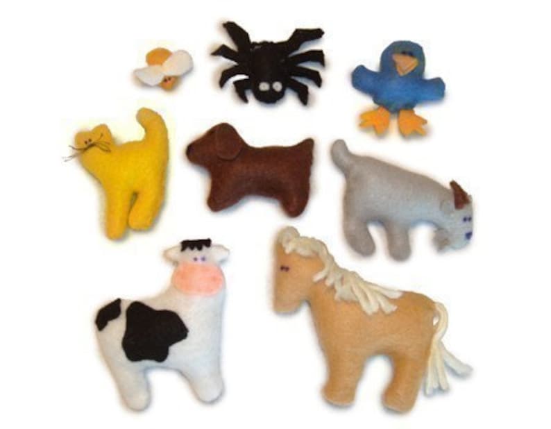 I Know An Old Woman PDF Doll Pattern Doll, Fly, Spider, Bird, Cat, Dog, Goat, Cow, Horse image 3