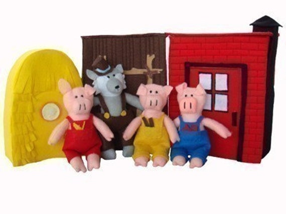 3 little pigs playset sale