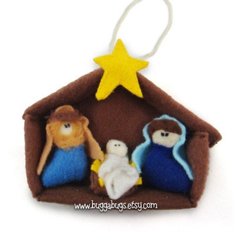 Nativity Ornaments PDF Pattern Baby Jesus, Mary, Joseph, Shepherd, Wisemen image 2