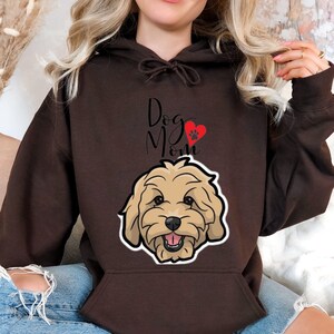 Custom Dog Mom Hoodie: Comfort Colors Era Shirt, Mama Gift