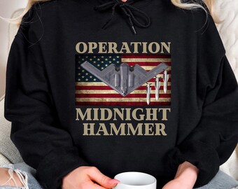 Operation Midnight Hammer Shirt: Patriotic Stealth Bomber Tee