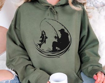 Funny Fishing Graphic Hoodie - Fisherman Gift