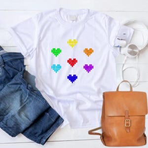 Pixel Heart Gamer Shirt: Funny Video Game Tee