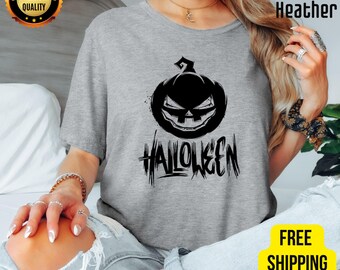 Halloween Shirt, Pumpkin Tee, Halloween Spooky Tee, Funny Gift, Pumpkin Halloween Shirt, Women Halloween Tee, Cute Fall Shirt, Ghost Shirt