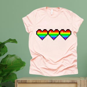 Pixel Heart Gamer Shirt: Funny Video Game Tee
