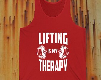 Lifting is My Therapy, Gym Lover Gift, Gift For Gym Lover, Gym Shirt, Funny Lifting Gift, Fitness Mom Gift, Funny Workout T-Shirt, Lover Gym