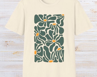 Floral Shirt: Wildflower Garden Print - Unisex