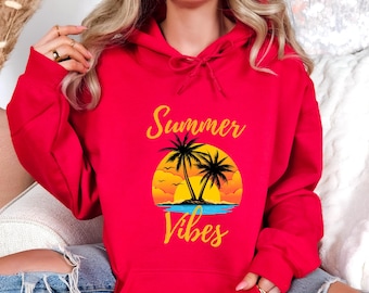 Summer Vibes Shirt: Urlaub Strand T-Shirt, Tropisch Clipart