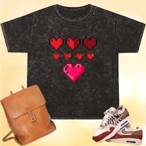 Pixel Heart Gamer Shirt: Funny Video Game Tee
