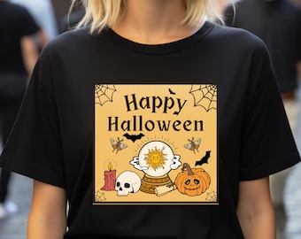 Spooky Halloween T-Shirt: Lustiges Gespenst, Kürbis Design