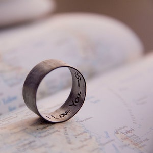 secret message: i love you made to order ring image 1