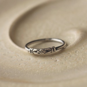 Forget-Me-Not: sterling silver floral design (made to order) - ring