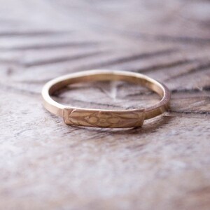 Forget-Me-Not: 14K Yellow Gold made to order ring image 2