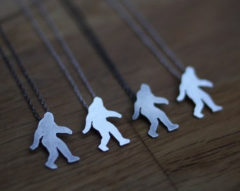 BigFoot Sasquatch Sterling Silver (petite - READY TO MAIL) - necklace