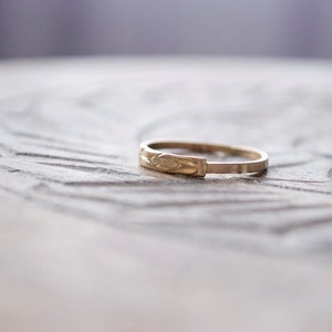 Forget-Me-Not: 14K Yellow Gold made to order ring image 4