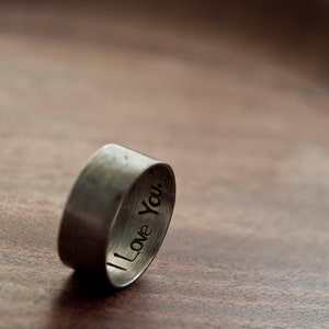 secret message: i love you made to order ring image 4