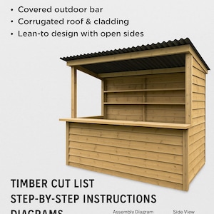 Garden Bar Woodworking plan