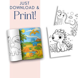 Dinosaur Printable Coloring Pages, Dinosaur Activity Sheets ...