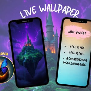 Floating Castle Live Wallpaper IOS Animated Background Wallpaper Android Live Wallpaper Aesthetic