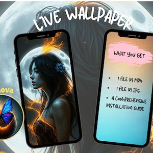 Lunar Muse Live Wallpaper IOS Animated Background Wallpaper Android Live Wallpaper Aesthetic