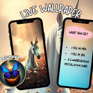 Magestic Unicorn Live Wallpaper IOS Animated Background Wallpaper Android Live Wallpaper Aesthetic