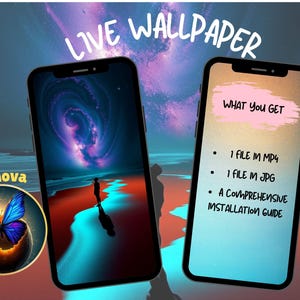 Cosmic Beach Live Wallpaper IOS Animated Background Wallpaper Android Live Wallpaper Aesthetic