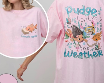 Comfort Colors® Wdw Pudge Controls The Weather Shirt, Lilo & Stitch Comfort T-Shirt, Wdw Pudge The Fish Homage Movie Shirt