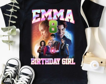 Custom Name Zombies 4 Birthday Shirt, Personalized Birthday Family Matching Shirts, Descendants Zombies Kid Shirt Outfit