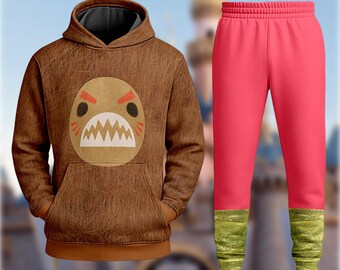 Kakamora Costume T-Shirt, Moana Antagonists Movie 3D Costume Hoodie, Moana Cosplay Sweatshirt, Halloween Costume For Family