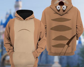 The Lion King 3D Costume Shirt, Timon Mangut Cosplay Matching T-Shirt, Animal Kingdom Shirt, Gift For Friend, Halloween Costume for Family