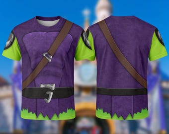 Green Goblin Costume T-Shirt, The Amazing Spider Man Character All Over Print Shirt, Green Goblin Cosplay Costume Tee, Halloween 3D T-Shirt