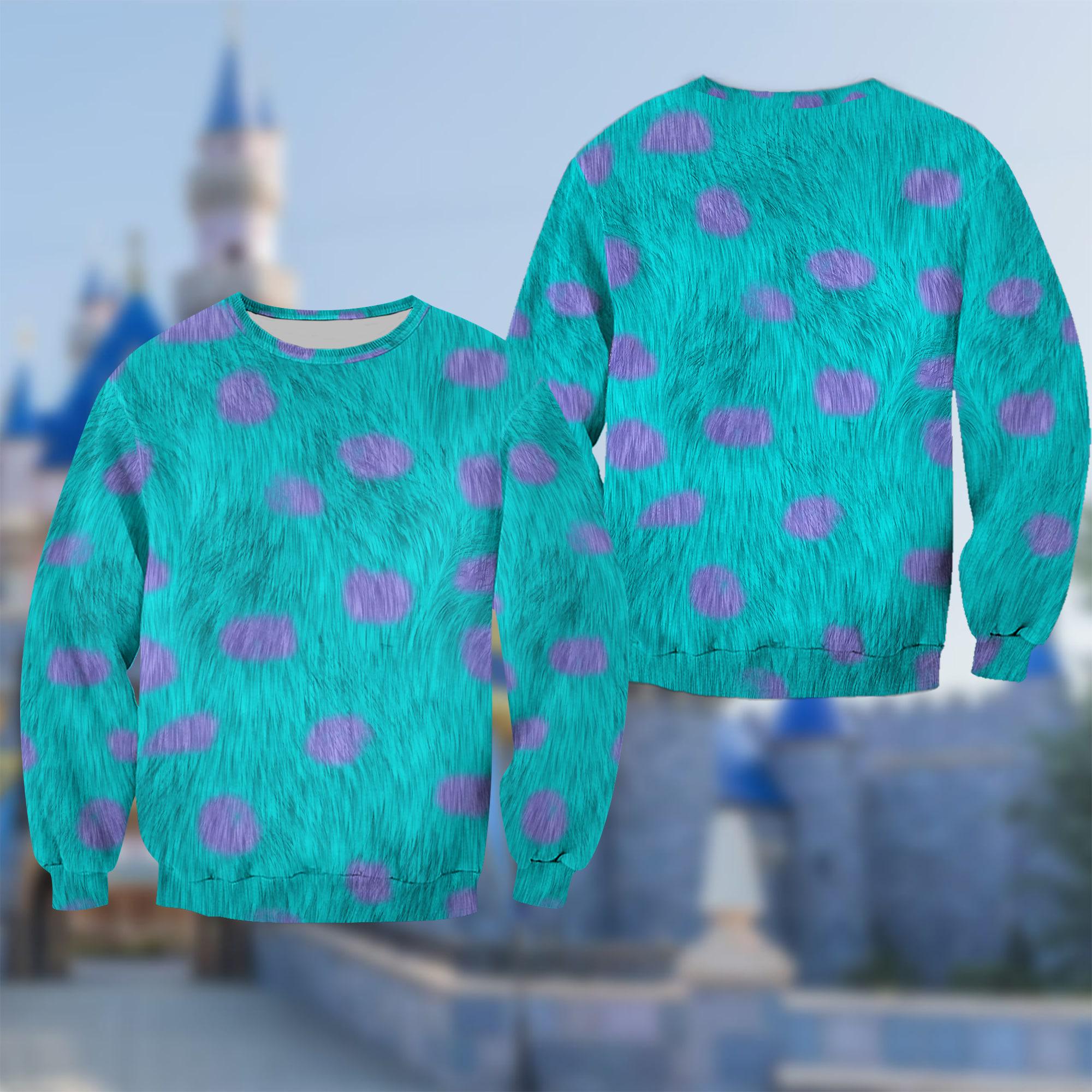 Monsters Inc Costume Shirt, James P. Sullivan Cosplay Costume Hoodie,  Halloween 3D Costume Outfit, Cartoon Character All Over Print Clothing -  Etsy