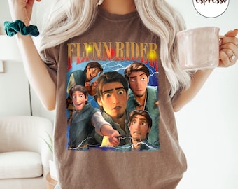 Flynn Rider Tangled Shirt, Flynn Rider Comfort Color Tee, Tangled Movie Birthday Gift for men Women, Boyfriend Girlfriend Movie Lover Gift
