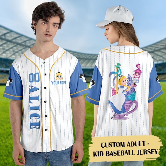 Personalized Alice the Wonderland Baseball Jersey, Princess