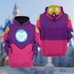 Marvel Iron Man and His Amazing Friends Costume Hoodie, IronHeart Junior Wdw Cosplay Costume, Halloween Costume Tee, Wdwland Outfit image 2