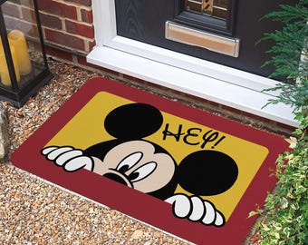 MouseHey Doormat, MouseMouse Welcome Mat, Doormat Outdoor, MouseDoor Mat, Wdw Home Decor, Housewarming Gift