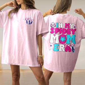 Personalized In my Spidey Mom Era Shirt, Spider Hero Mom Shirt, Funny Mother's Day Gift For Mom, Ghost Spider Women Shirt, Mom Birthday Gift image 3