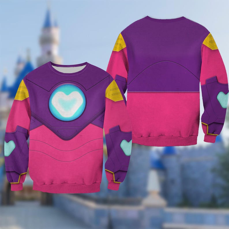 Marvel Iron Man and His Amazing Friends Costume Hoodie, IronHeart Junior Wdw Cosplay Costume, Halloween Costume Tee, Wdwland Outfit image 3