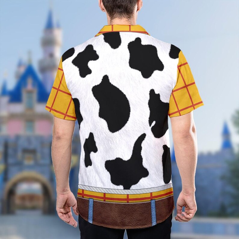 Woody Hawaii Shirt, Woody Toy Story Button Up Shirt, Toy Story Movie Character Hawaiian Shirt Gift, Cartoon Movie 3D All Over Print Shirt image 2