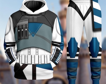 Clone Trooper Halloween Costume Hoodie, Star Wars 3D Costume Sweatshirt, Movie Character Costume 3D Sweatshirt, Warrior All Over Print Shirt