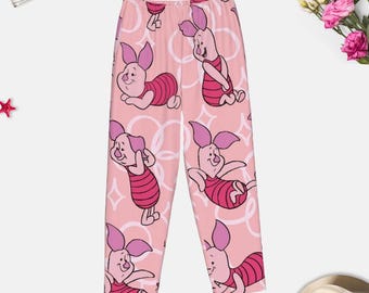 Piglet Pajamas Pants, Winnie the Pooh Pajamas Set, Pooh Bear Cartoon Pyjamas Pants, Magic Kingdom Party Gift, Winnie Pooh Pajama