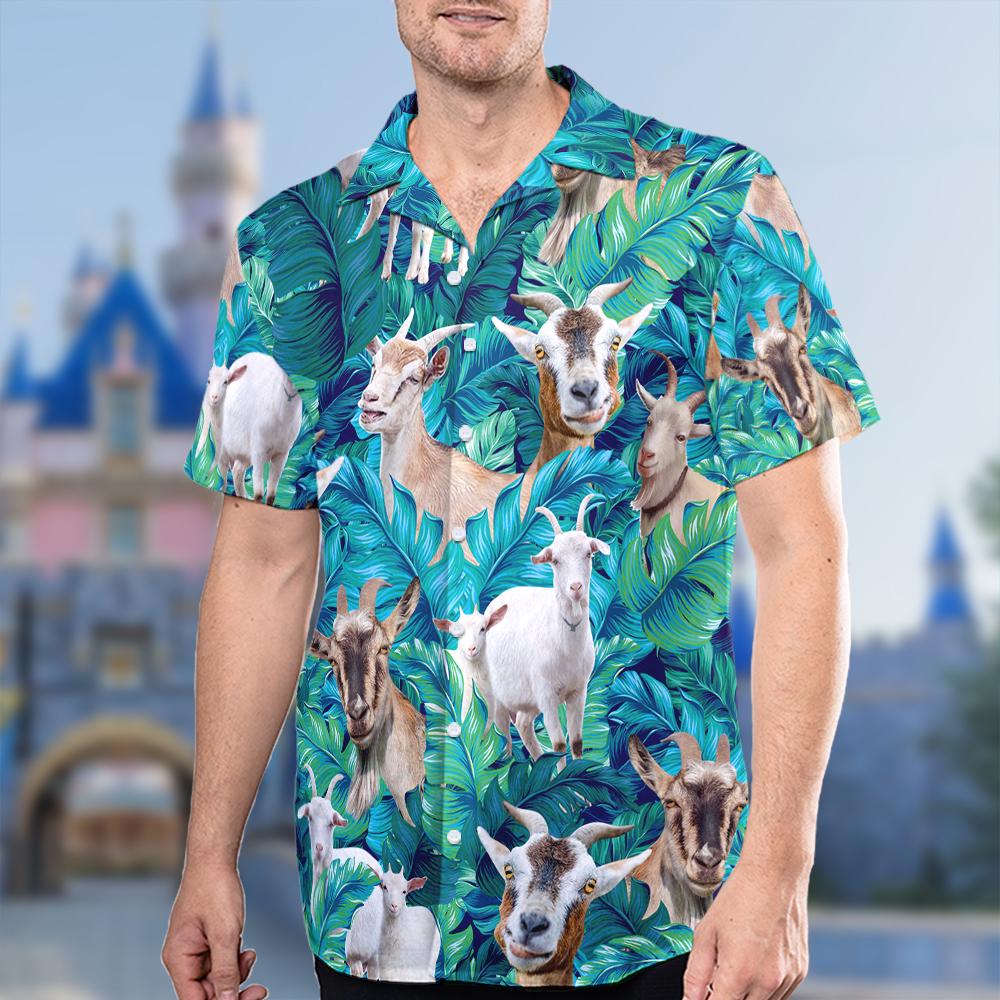 Discover Goat Lovers Hawaiian Shirt, Goat Tropical Button Shirt, Funny Goat Hawaii Shirt, Aloha Beach Shirt, Summer Shirt, Gift For Him
